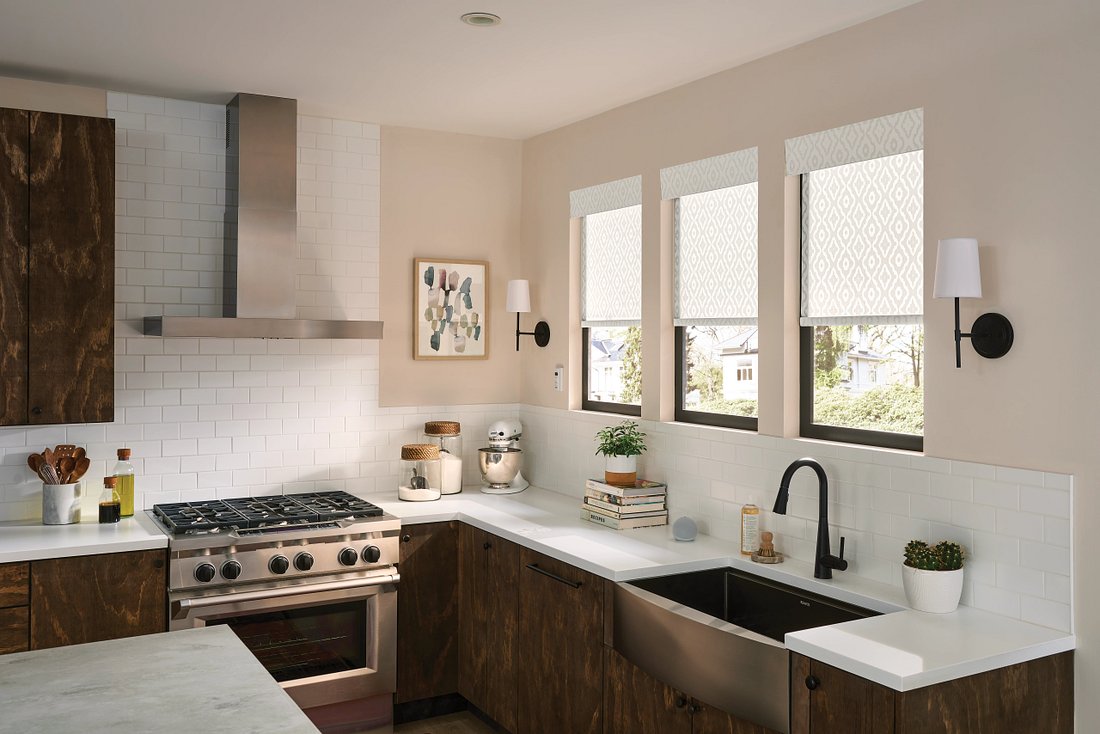 Kitchen blinds installed by The Blind Guy