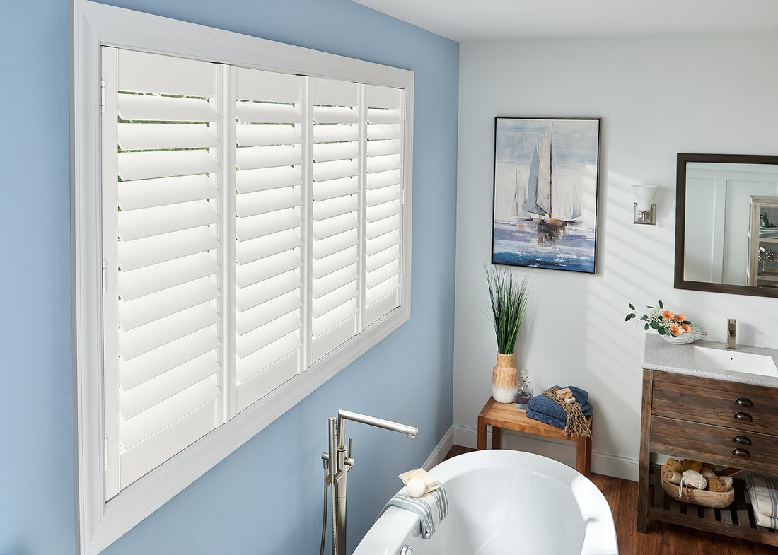 Plantation shutters installed by The Blind Guy